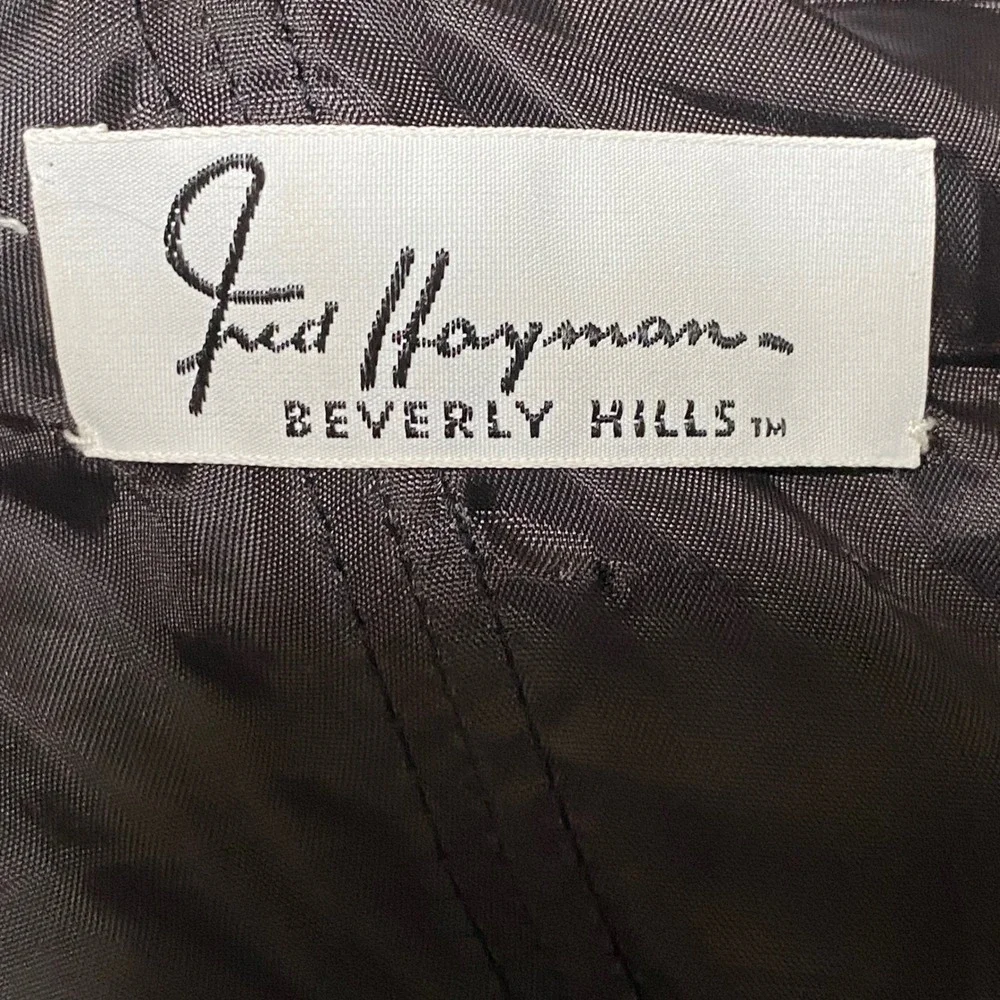 1990s Fred Hayman Beverly‎ Hills Strapless Ruched Evening Gown Black Dress 10